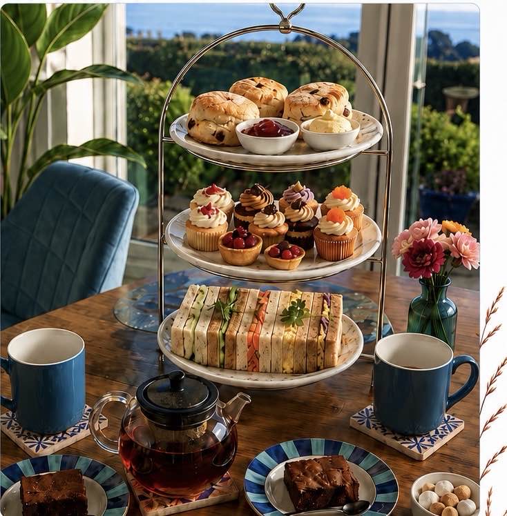 Afternoon Tea overlooking Lyme Bay