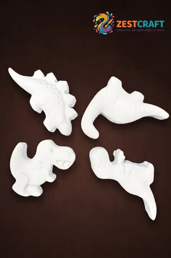 DIY Dinosaur & Floral Tulip Plaster Painting Craft Kit