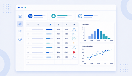 Assessments with item analysis: Our approach & methodology