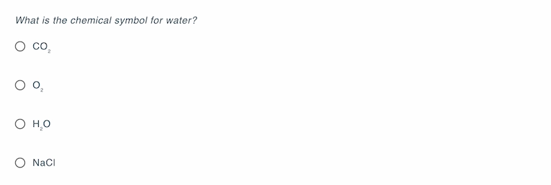 Sample objective question