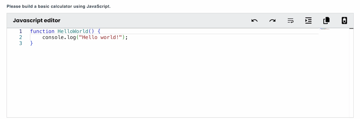 Sample coding question