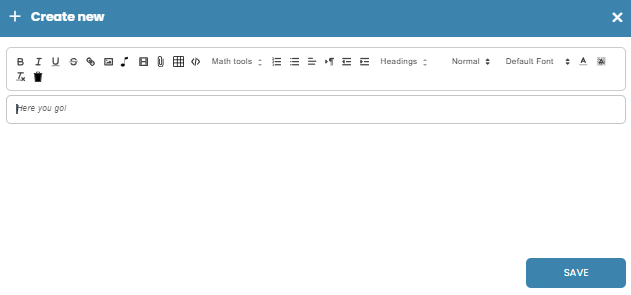 Add a content block to include text, images, or media that guide candidates and provide context within your test.