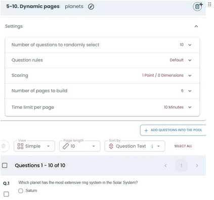 After clicking Continue, review all applied settings at the top and adjust them if necessary.