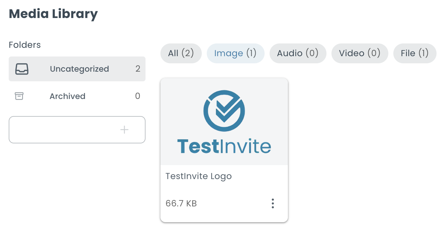 Uploading media to the Media Library