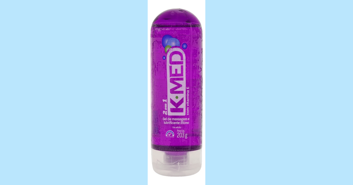 R$ 19,78 - Gel Lubrificante Íntimo K-Med 2 em 1 (203g)