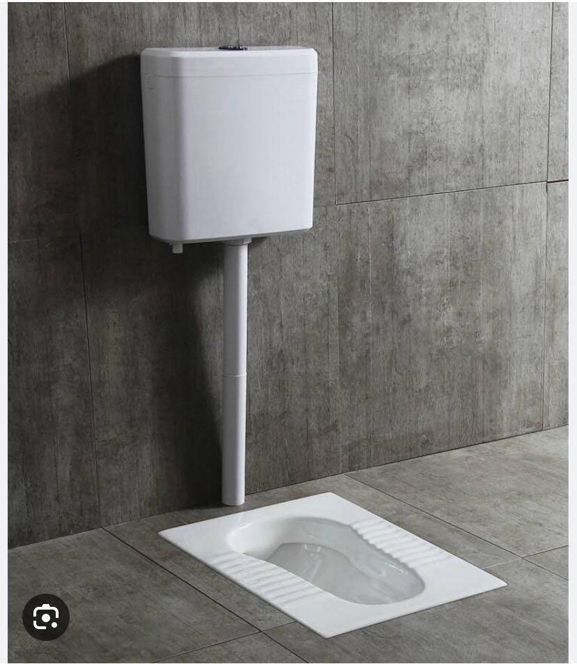 W.c Asian Toilet with Plastic Cistern Push