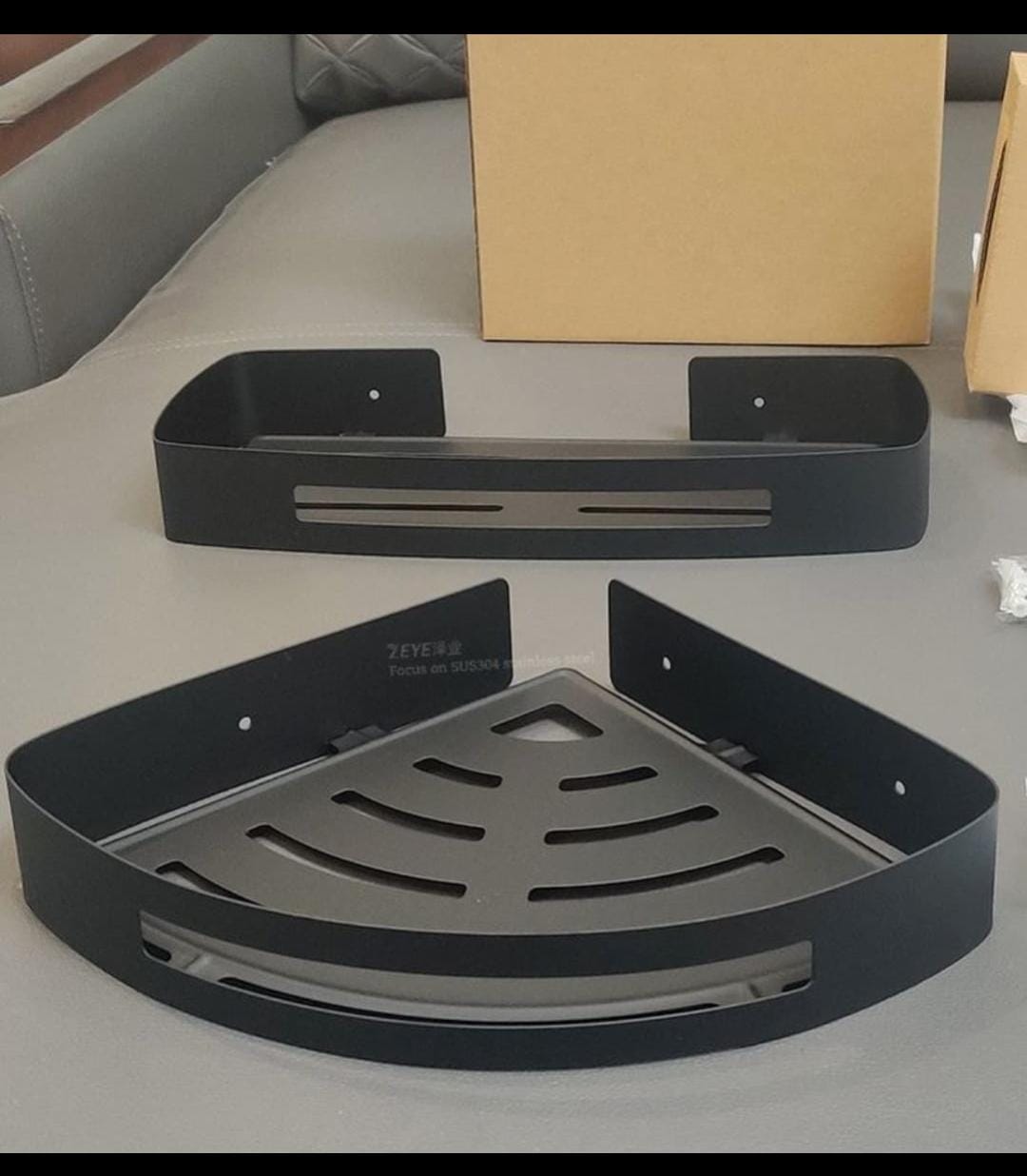 Single Corner shelf Black