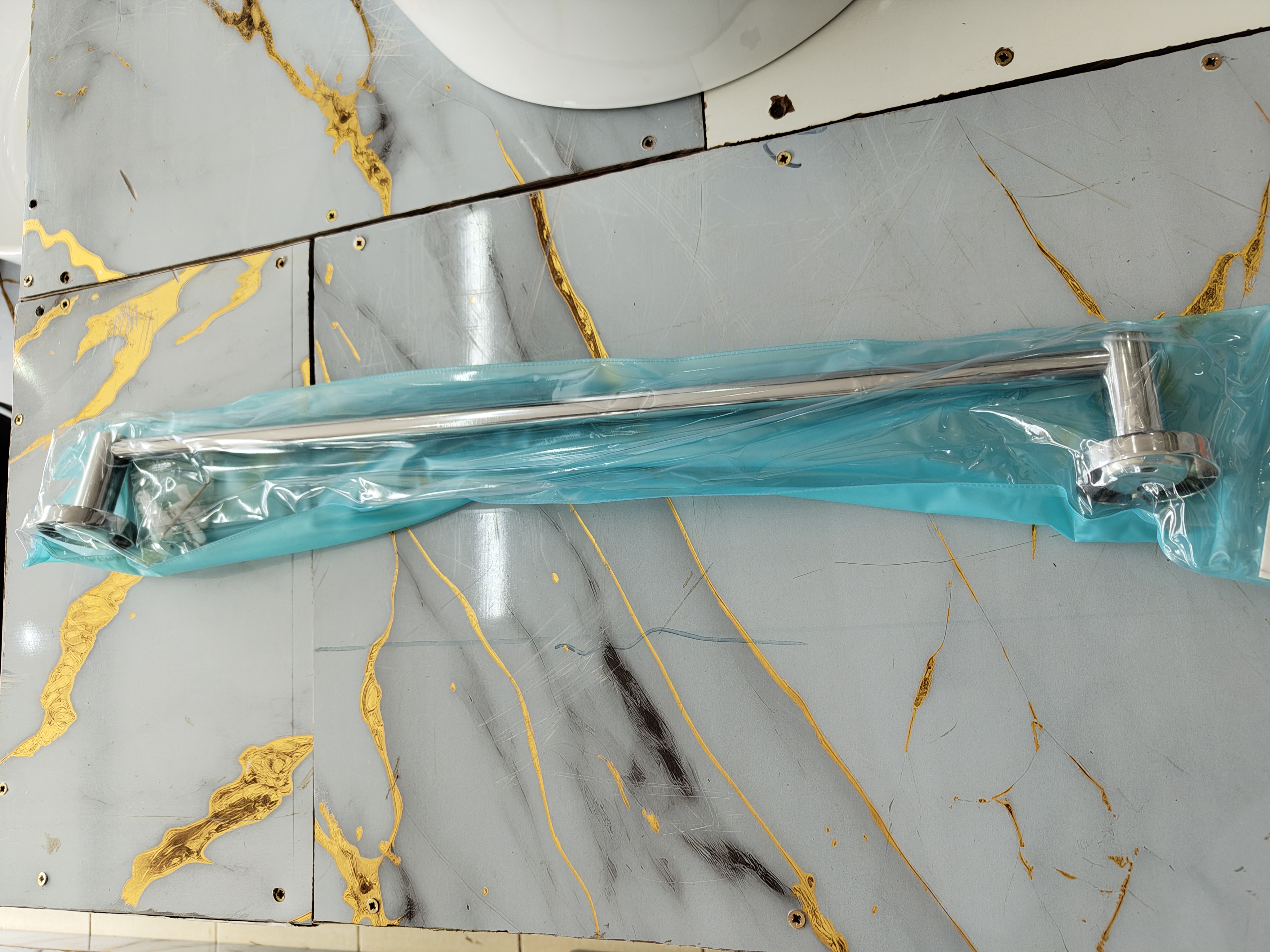 Single Towel Rail Chrome