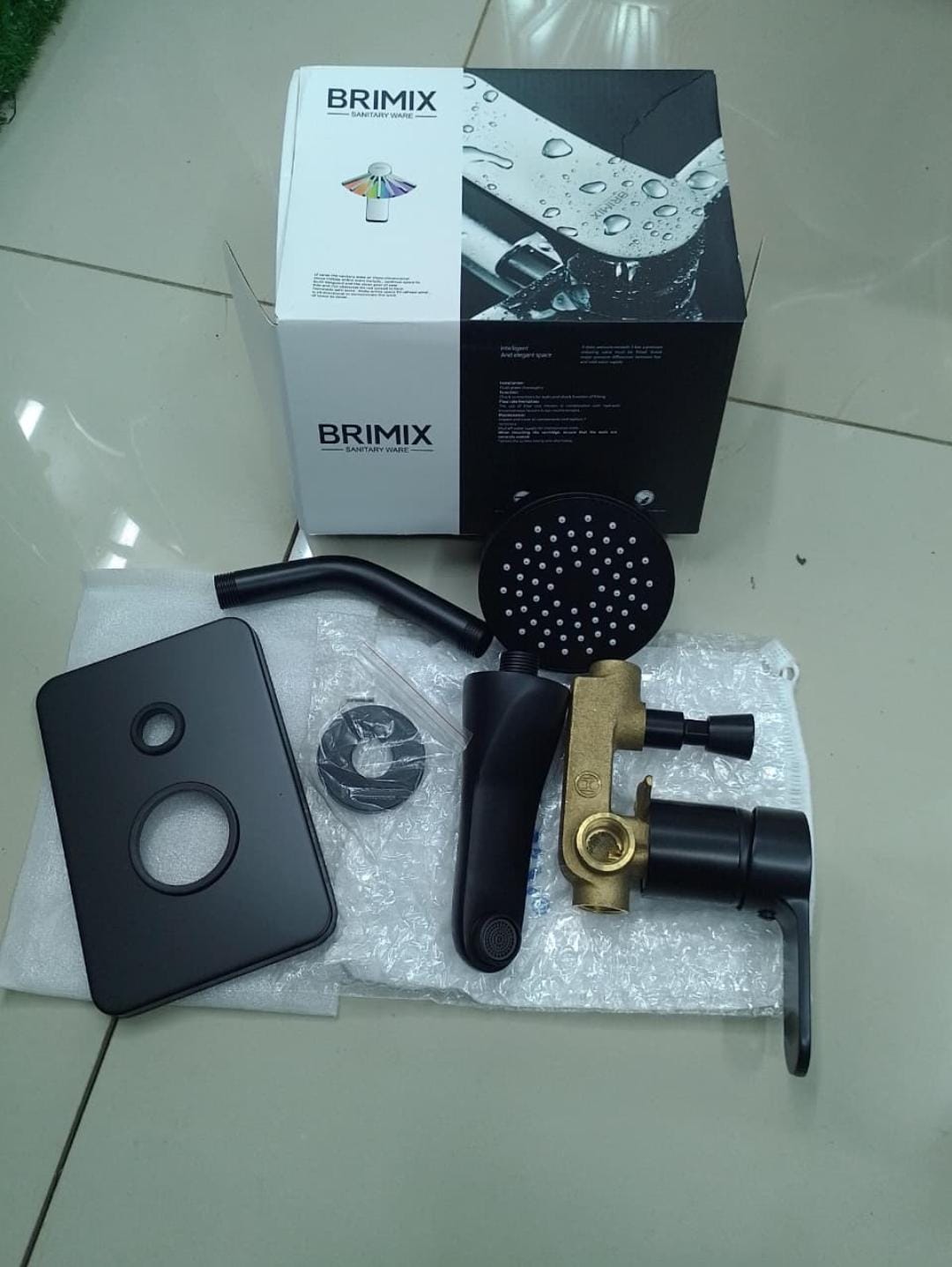 Brimix 4 Way Concealed Shower Mixer Black