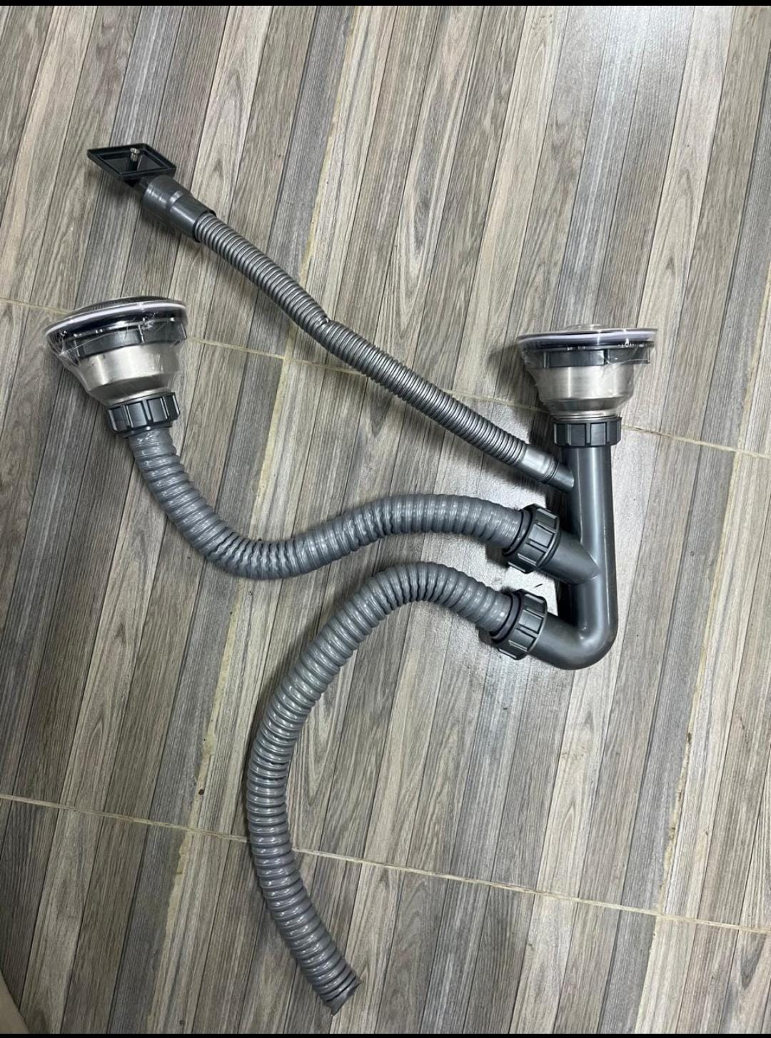Double Kitchen Sink Waste