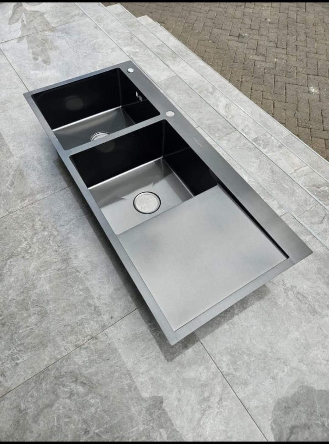 Kitchen Sink Double Bowl Single Drain Heavy duty (120*50cm)