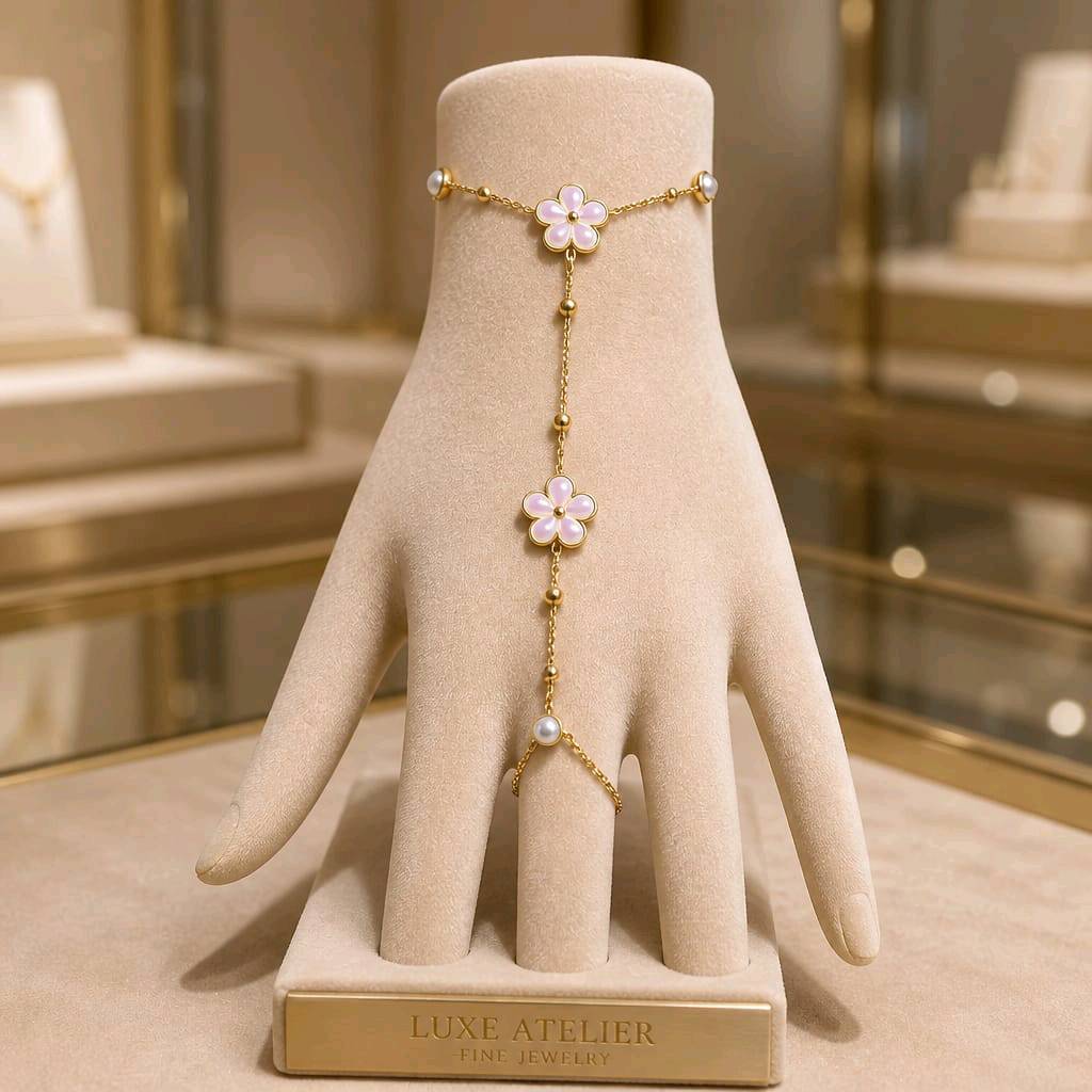 Bracelet Bague Fleur de Cerisier — visuel 2