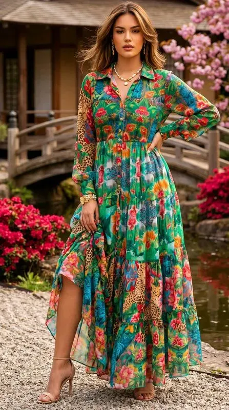 Robe LONGUE "Sakura"