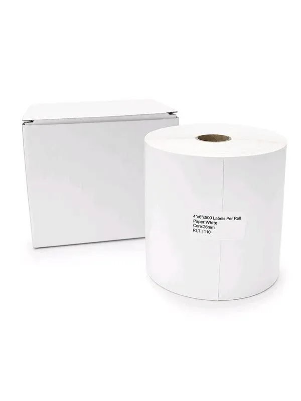 Étiquettes adhésives thermiques 4 x 6 pouces - Rouleau 500 haute qualité