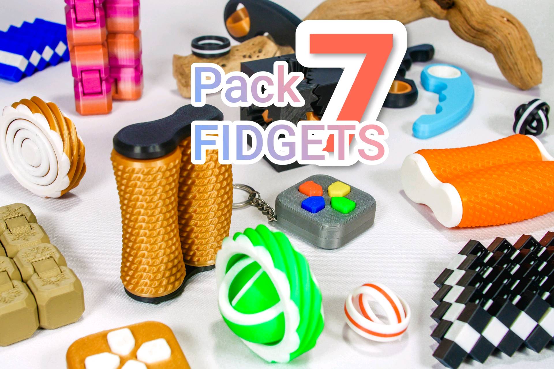 Pack 7 FIDGETS Satisfaisants — visuel 2