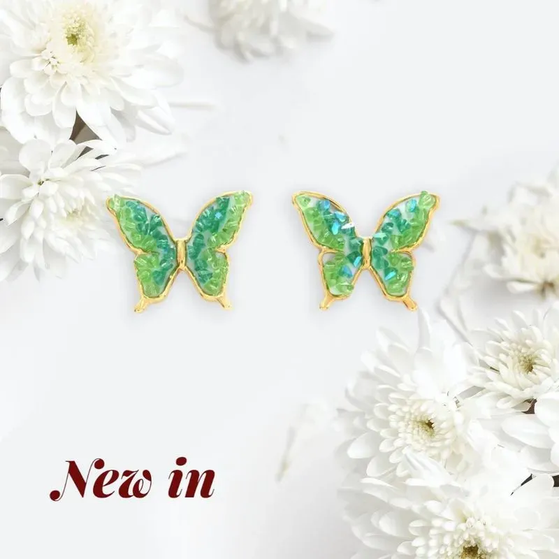 Boucles Papillon Émeraude