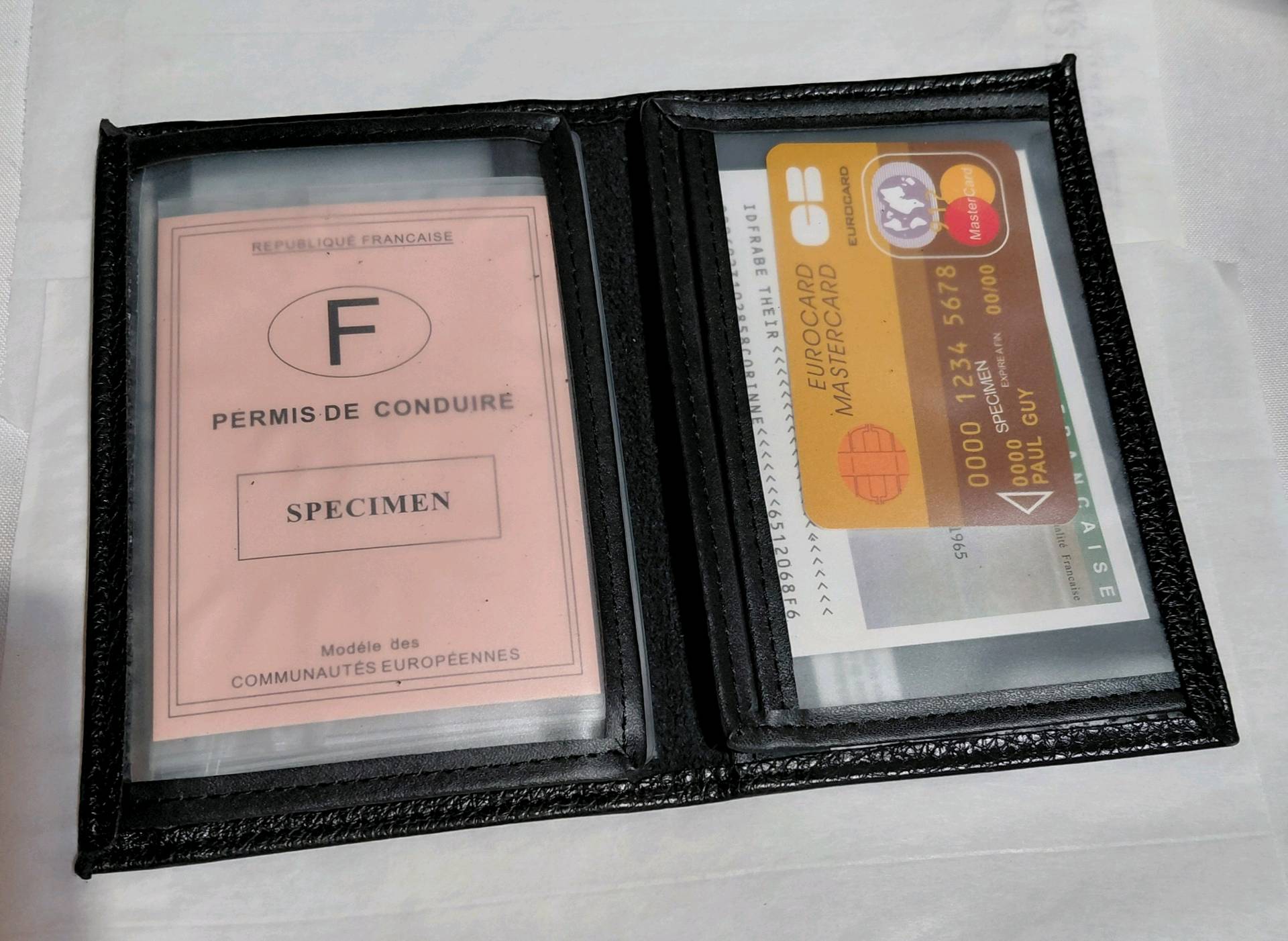 Portefeuille noir pour hommes — visuel 2