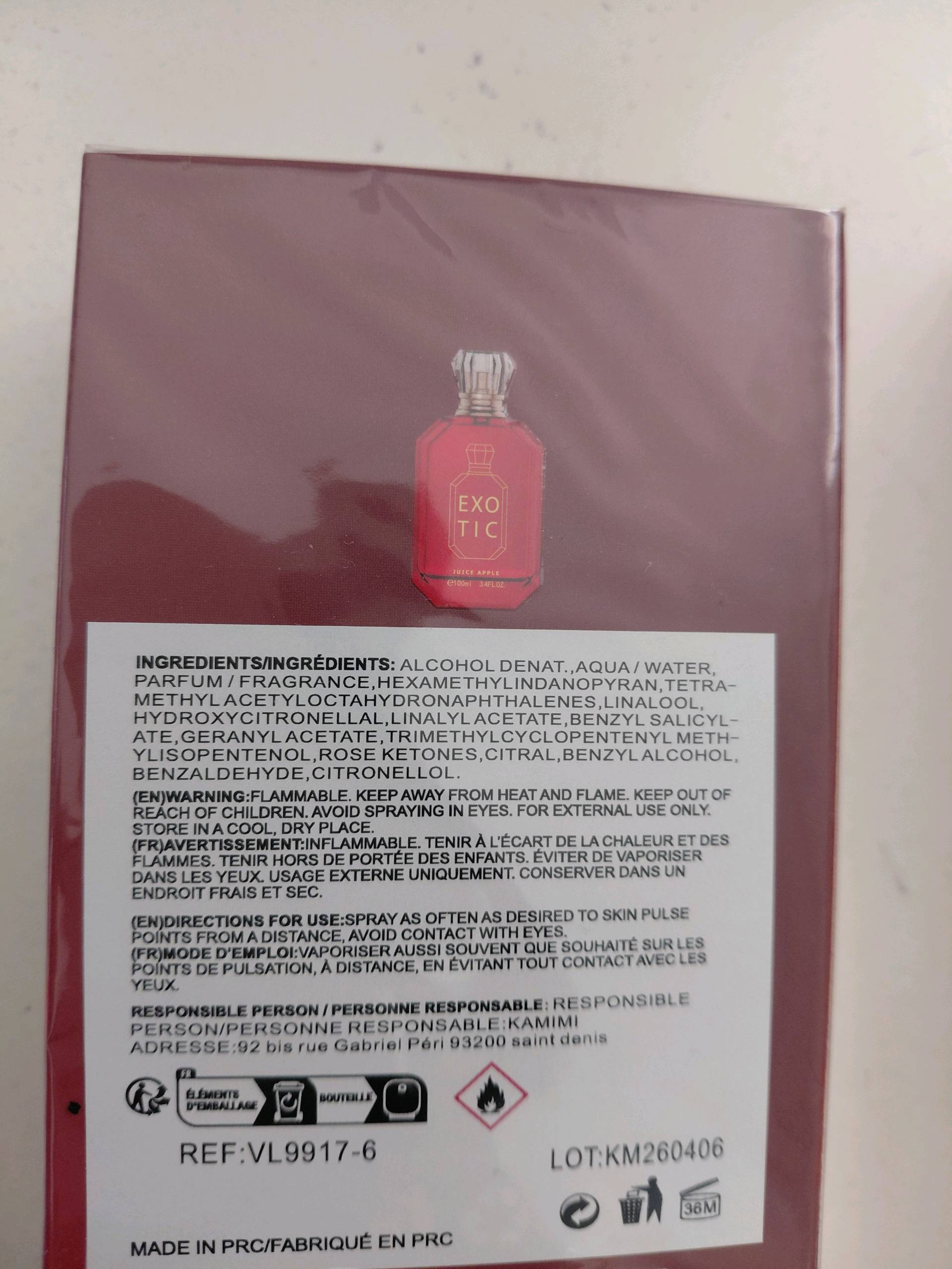 Eau de Parfum EXOTIC — visuel 5