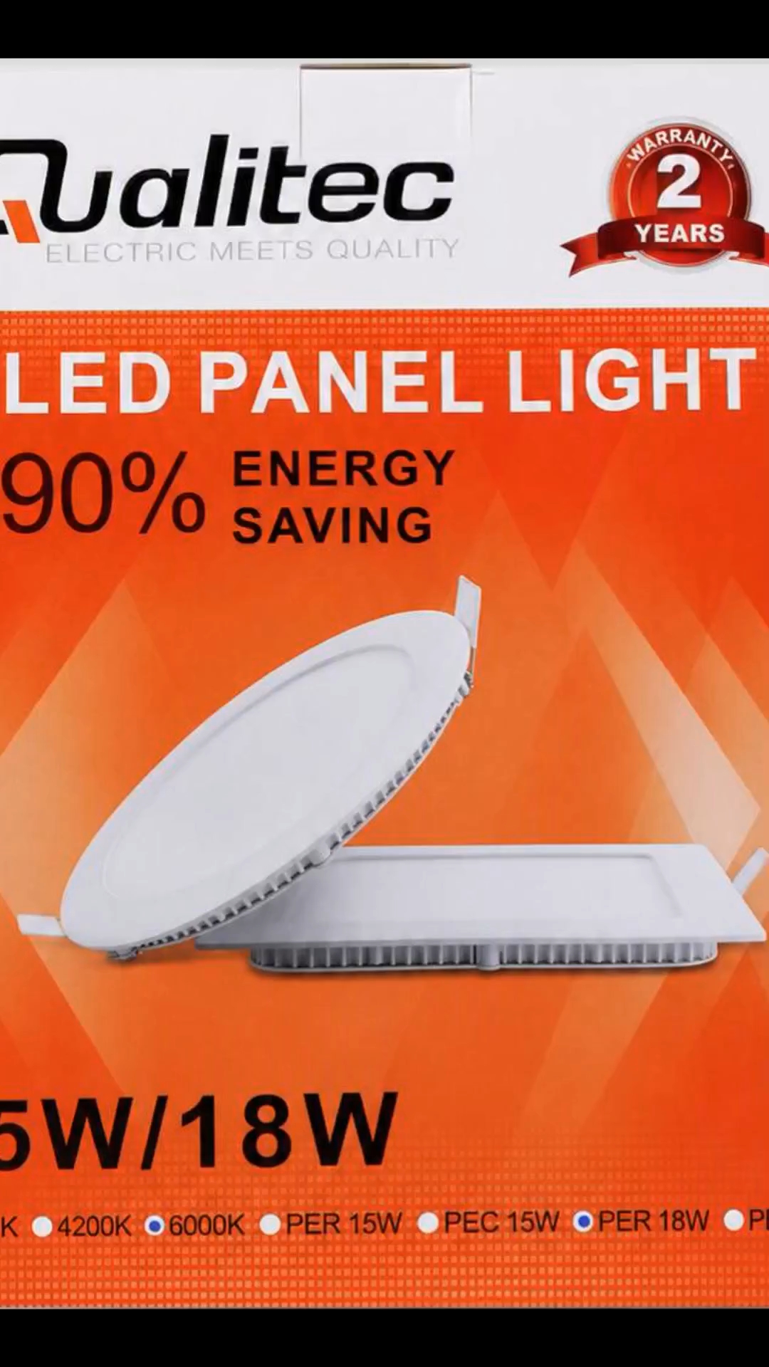 SPOT A LED 6000K 18W 225MM ROND ENCASTRABLE