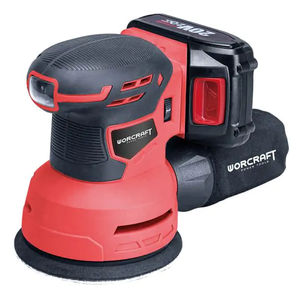 ponceuse orbitale worcraft+ batterie 4ah et chargeur — visuel 13