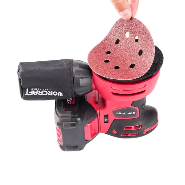 ponceuse orbitale worcraft+ batterie 4ah et chargeur — visuel 12