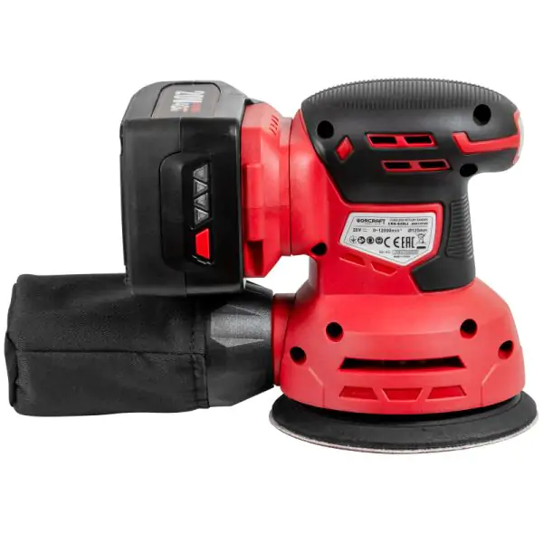 ponceuse orbitale worcraft+ batterie 4ah et chargeur — visuel 14