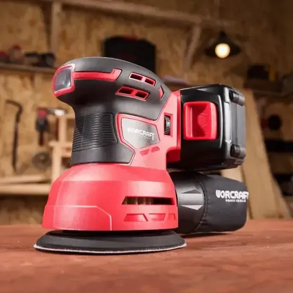 ponceuse orbitale worcraft+ batterie 4ah et chargeur  — visuel 5