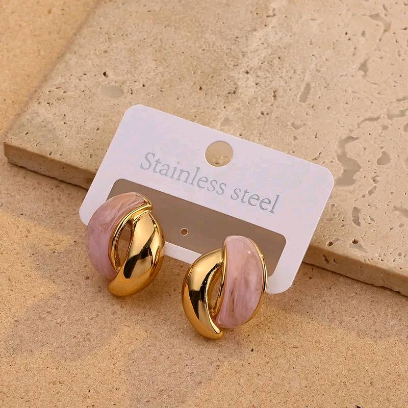 Boucles d'oreilles en acier inoxydable 