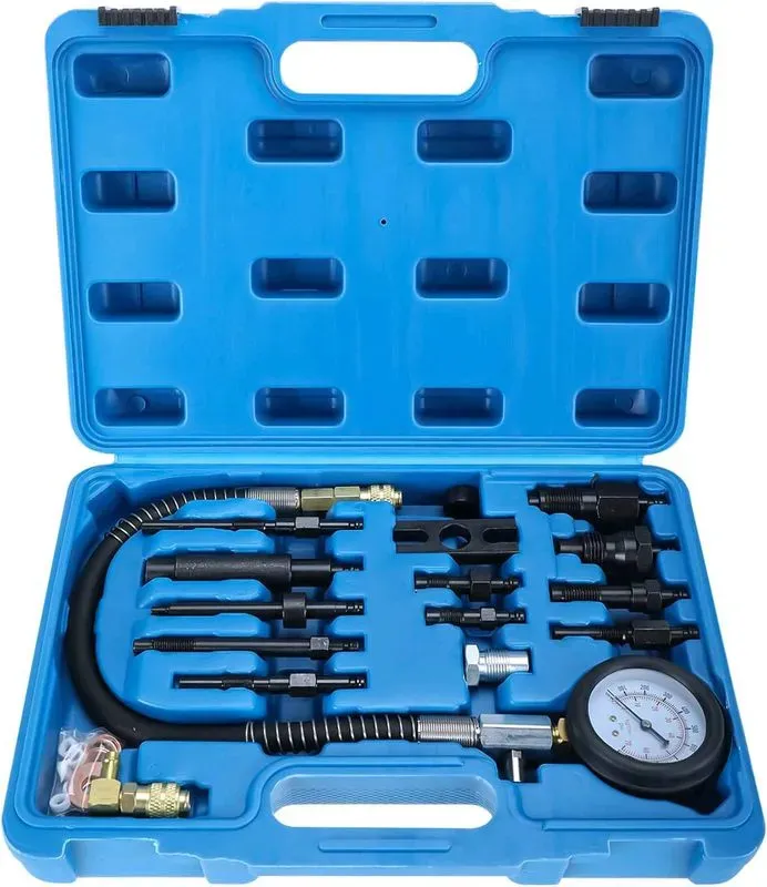 Compressiometre Diesel, 1000 PSI 70 Bar Testeur Compression Moteur Diesel, — visuel 11