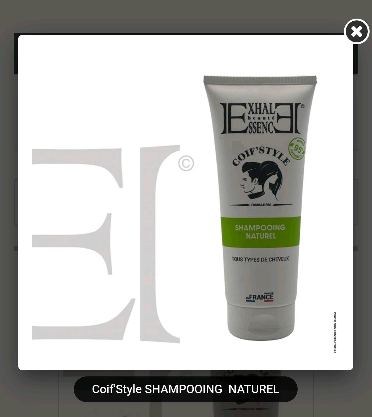 Shampooing naturel professionnel Coif'Style - Tous types de cheveux