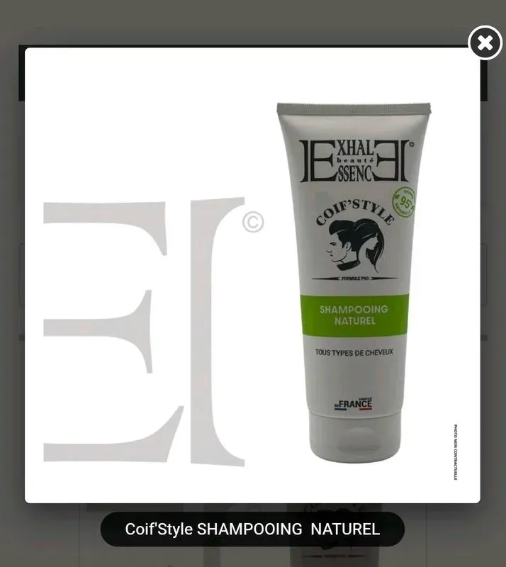 Shampooing naturel professionnel Coif'Style - Tous types de cheveux