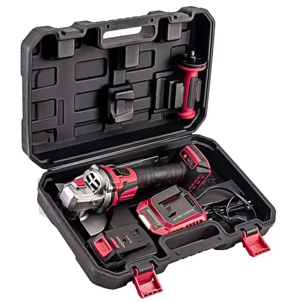 Meuleuse sans fil et sans balais WORCRAFT CAG‑S20LiBEM‑125B coffret batterie 2ah et chargeur