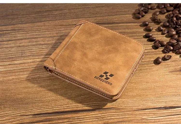 petit portefeuille en cuir synthétique imitation Vrai cuir