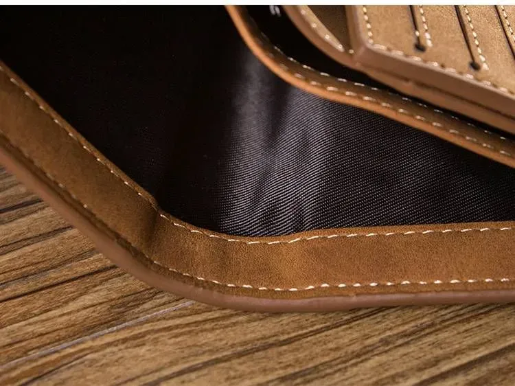 petit portefeuille en cuir synthétique imitation Vrai cuir — visuel 6