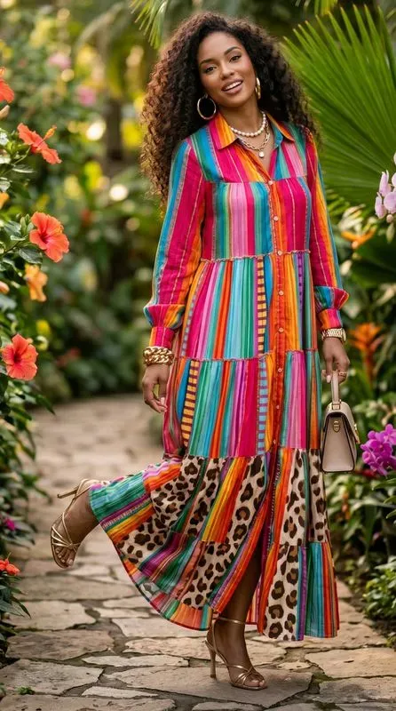 Robe longue " SAVANNAH"