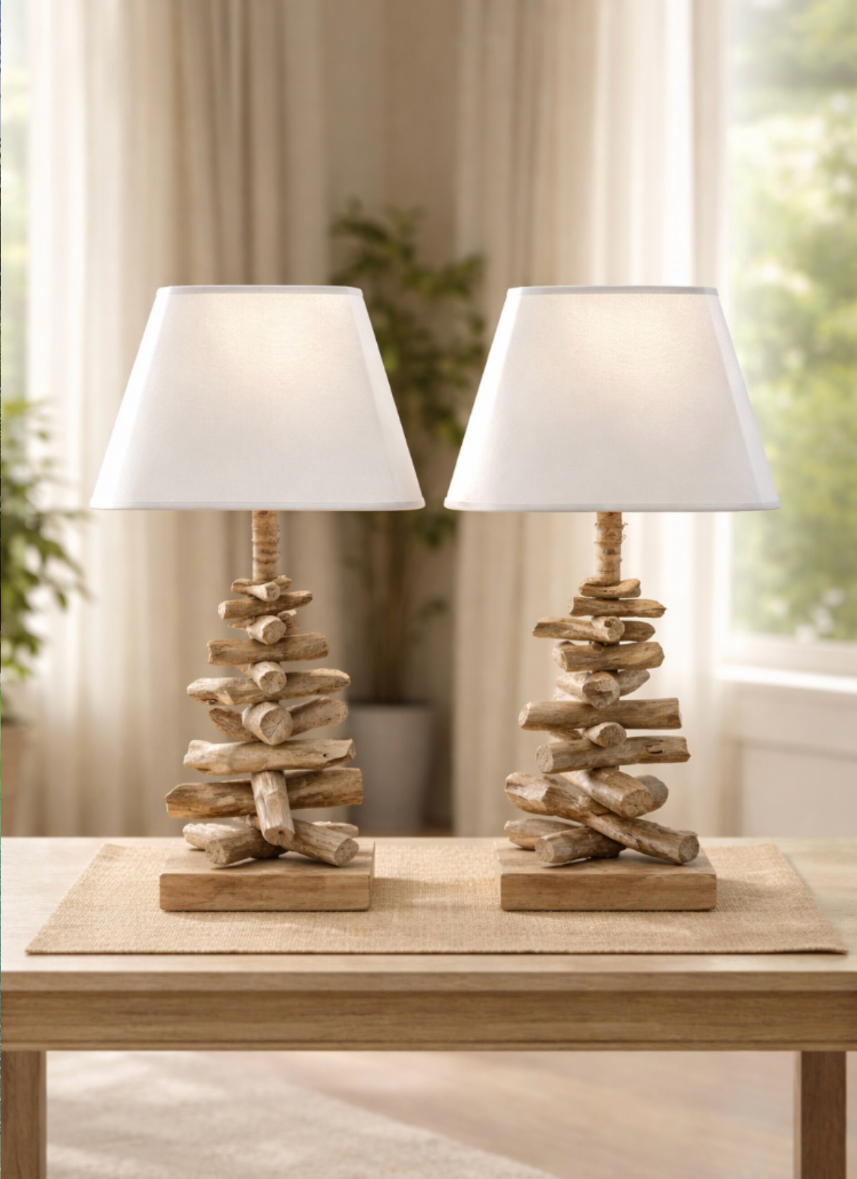 lampe de chevet modele pyramide 