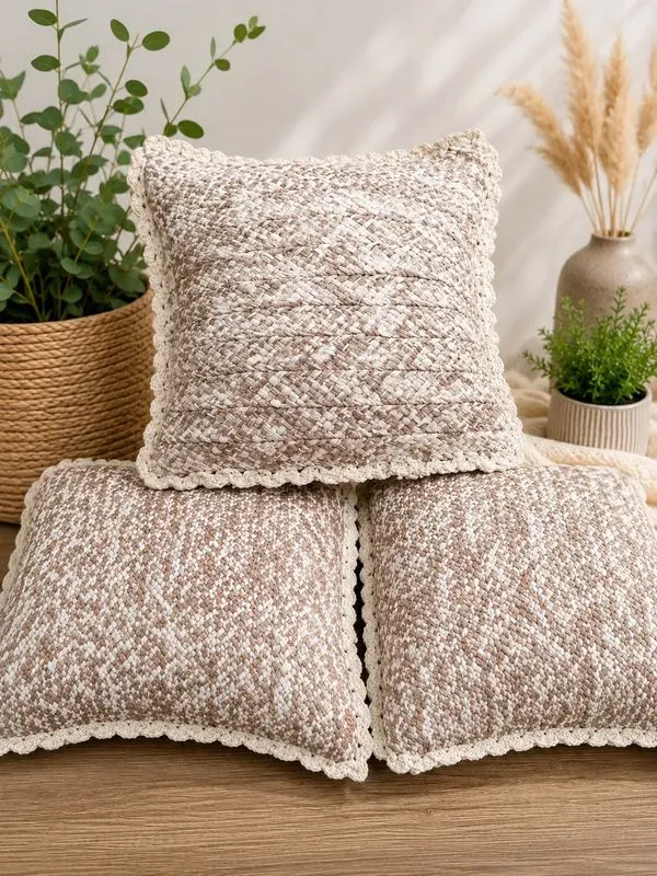 🌿 coussin touche cocooning