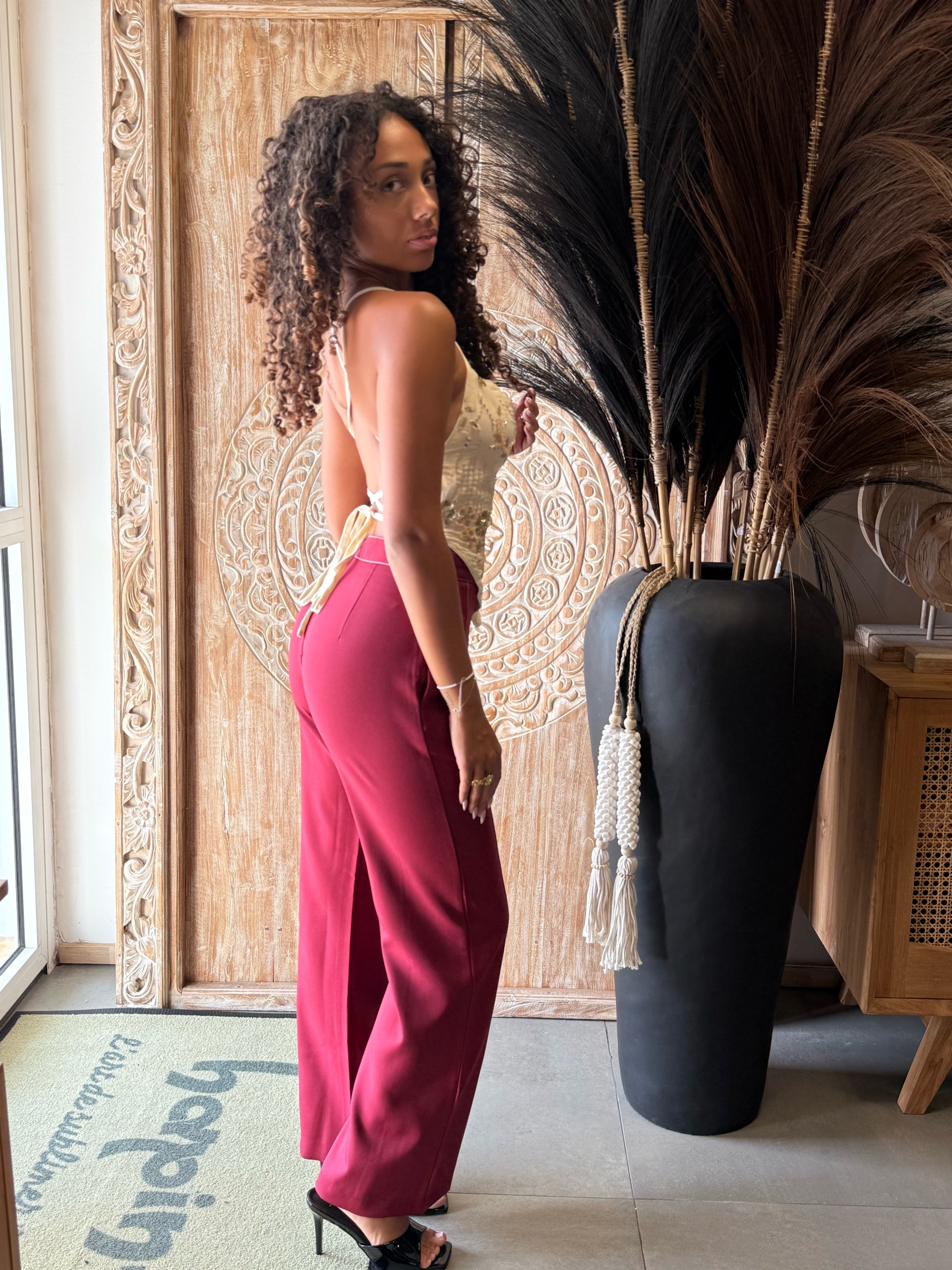 Pantalon coupe droite femme – du S au 3XL (taille haute) — visuel 2