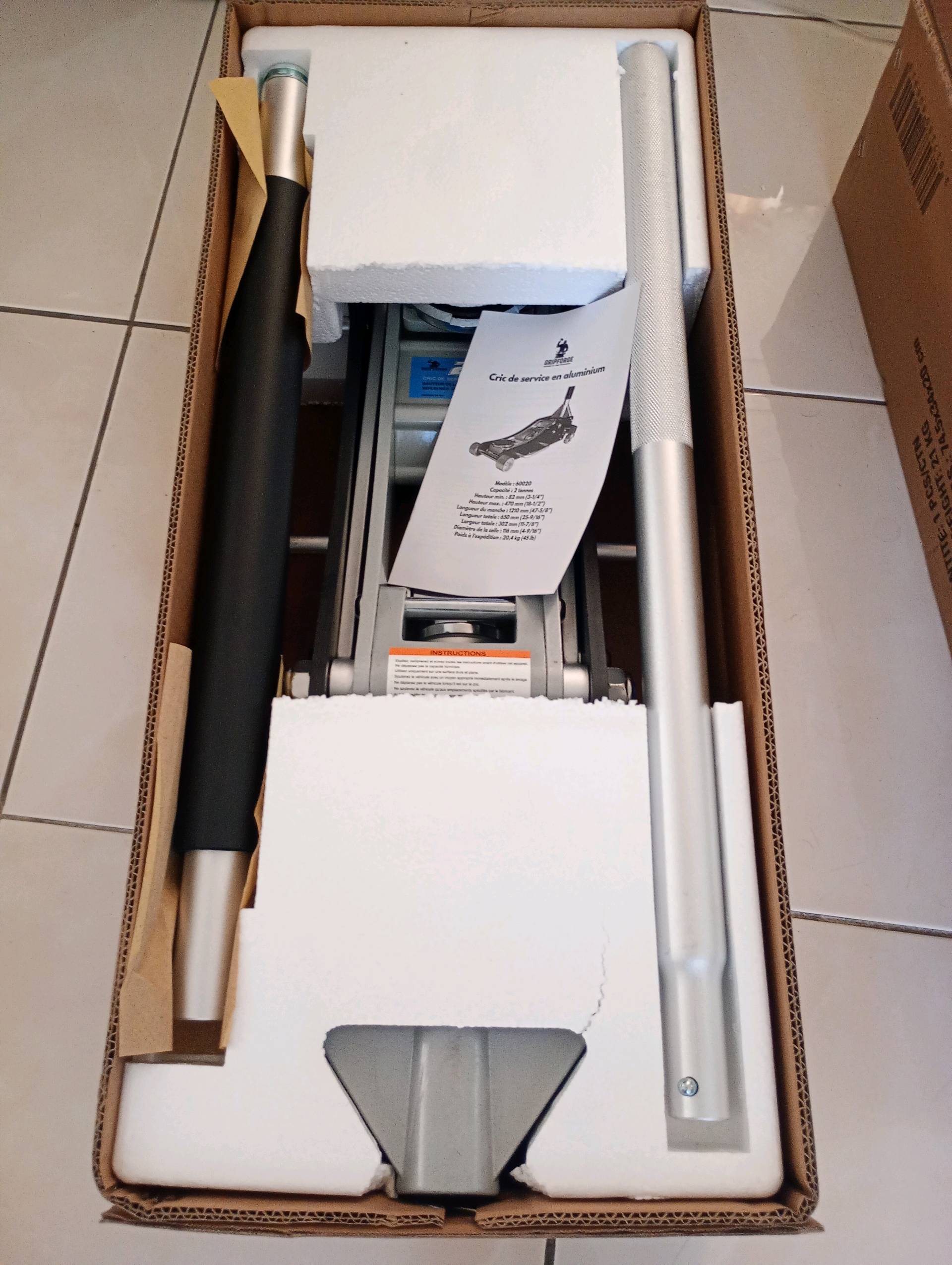 Crick aluminium ultra léger bas 83-470mm 2 tonnes 21kg seulement — visuel 10