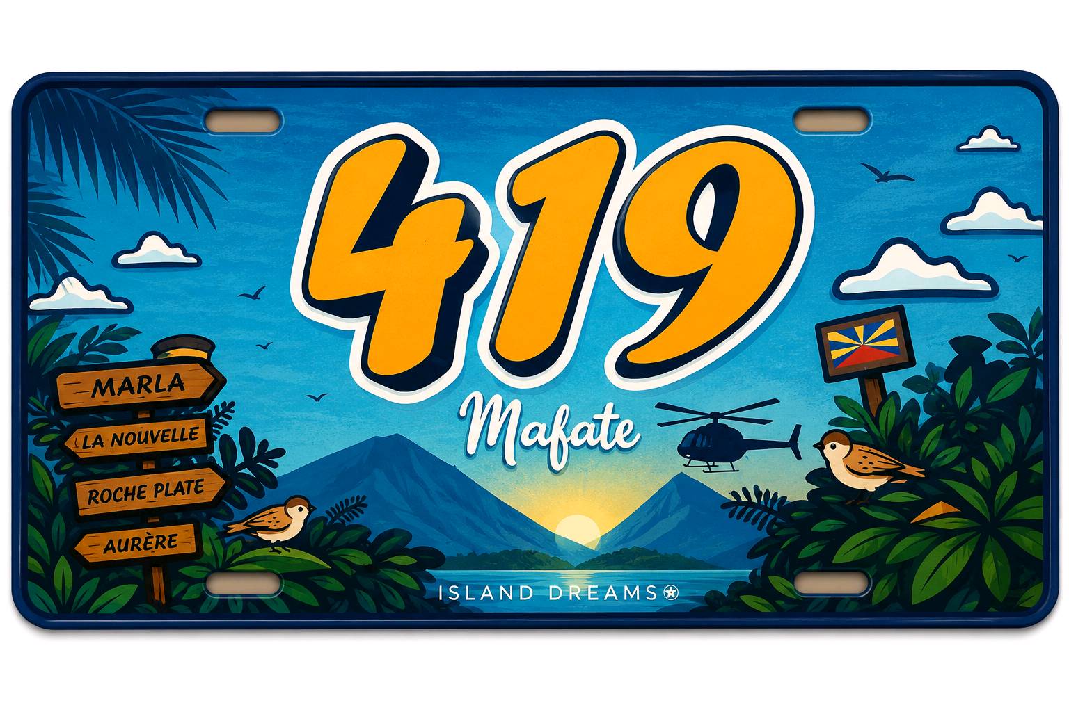 Magnets décoratifs Island Dreams | Des designs uniques inspirés de La Réunion — visuel 3