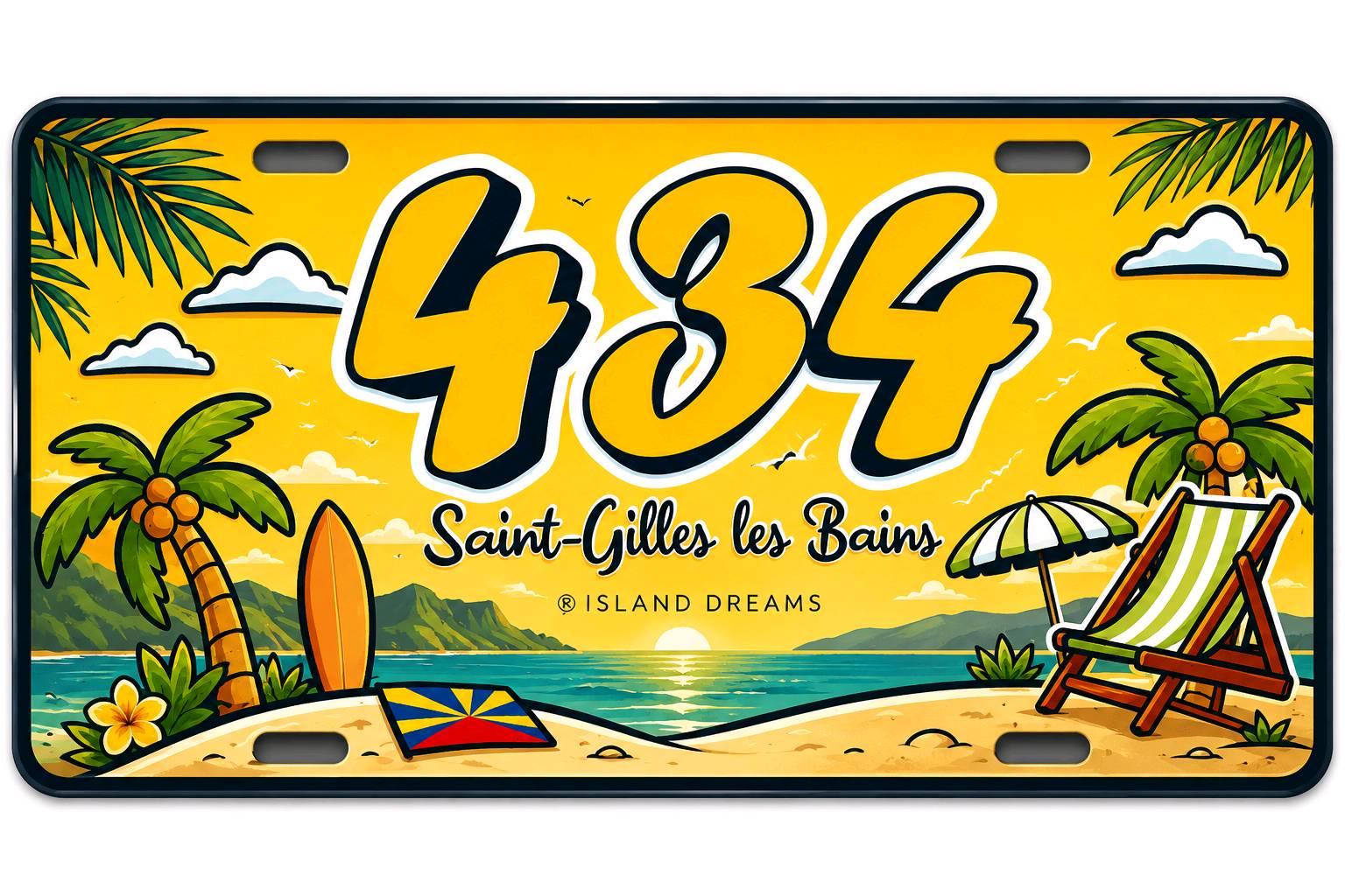 Magnets décoratifs Island Dreams | Des designs uniques inspirés de La Réunion — visuel 2