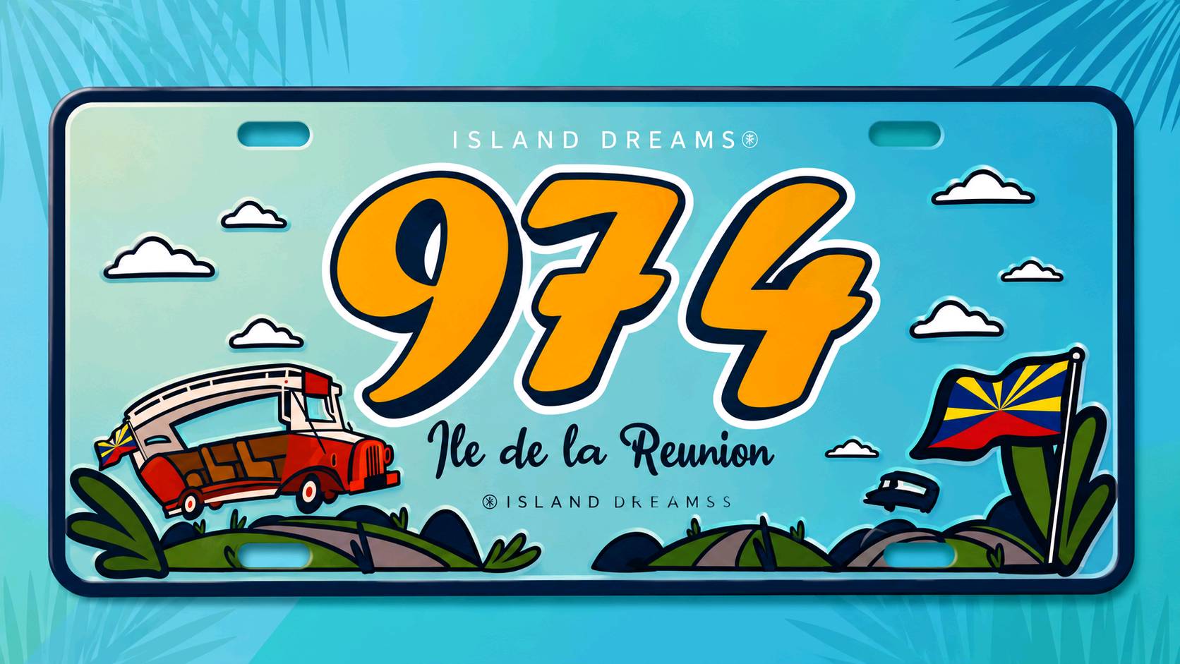 Magnets décoratifs Island Dreams | Des designs uniques inspirés de La Réunion — visuel 6