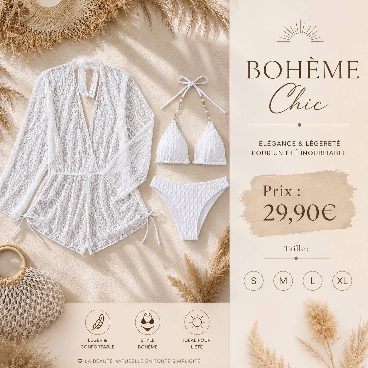 Maillot de bain 3 pièces 