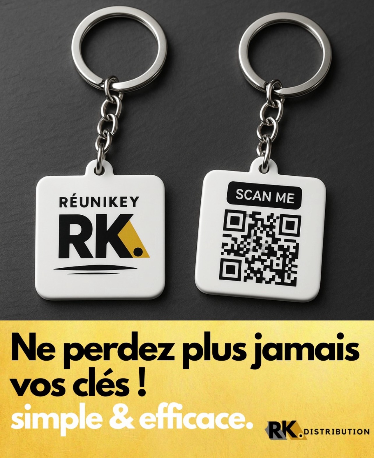 Porte-Clé QR Code 