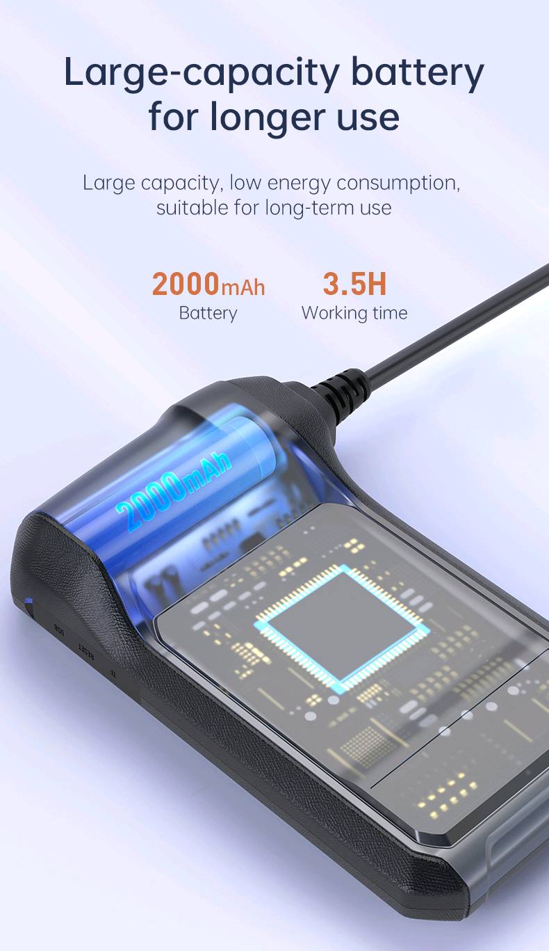 Caméra endoscopique industrielle HD1080P, 8mm, écran IPS 4.3 pouces, 1080P, pour inspection de tuyaux, réparation automobile, étanchéité IP67, 8 LED — visuel 5