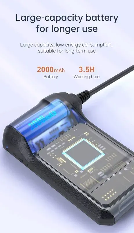 Caméra endoscopique industrielle HD1080P, 8mm, écran IPS 4.3 pouces, 1080P, pour inspection de tuyaux, réparation automobile, étanchéité IP67, 8 LED — visuel 5