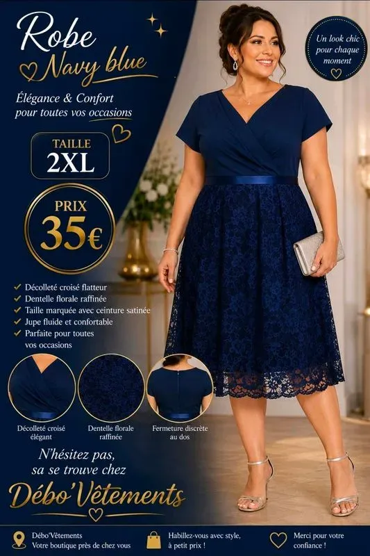 Robe Navy blue