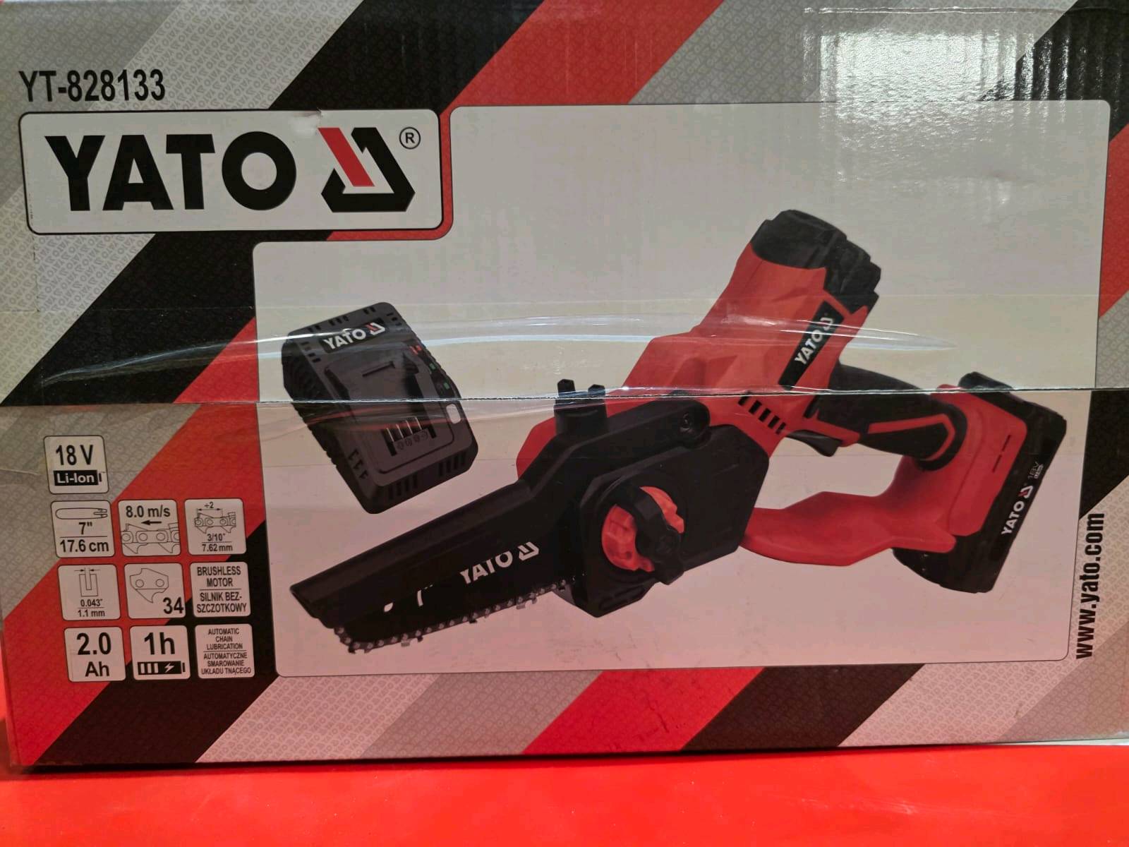 Tronçonneuse sans fil YATO 18V 7'' Brushless – Batterie 2Ah — visuel 2
