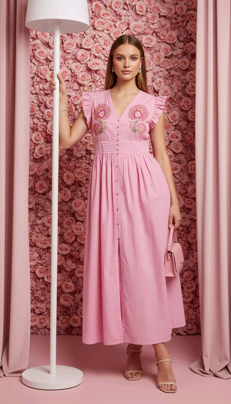 Robe longue "Romane" 