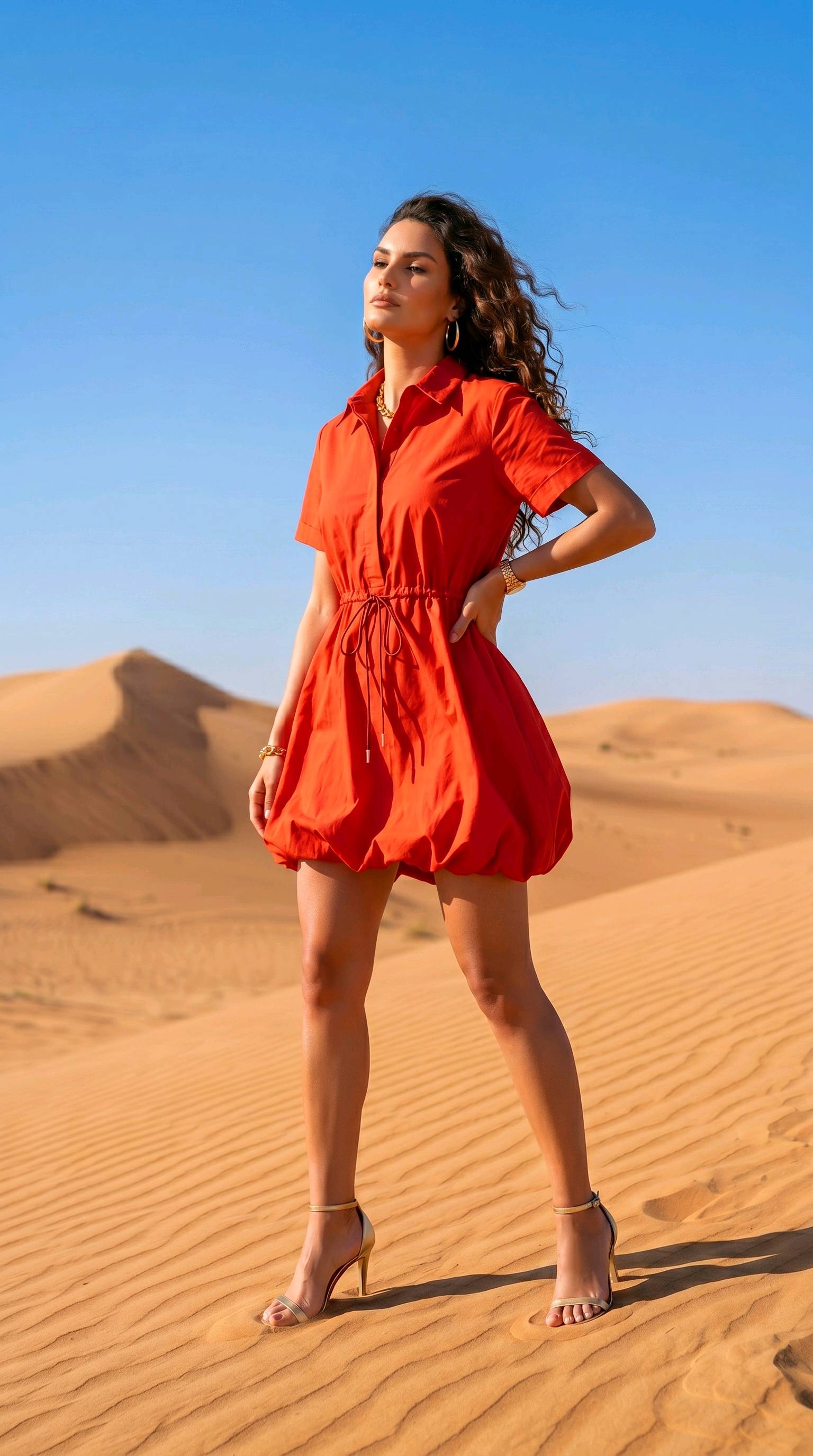 robe chemise "boule"